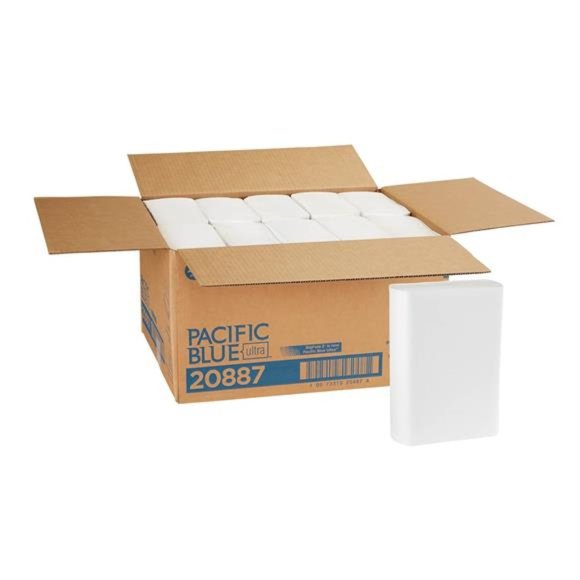Ultra Big Z-Fold Paper Towels, White, 20887, 220 Paper Towels Per Pack, 10 Packs - Picture 1 of 6